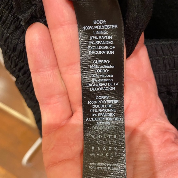 White House Black Market maxi halter dress , open half back eyelet dress. - Picture 9 of 9